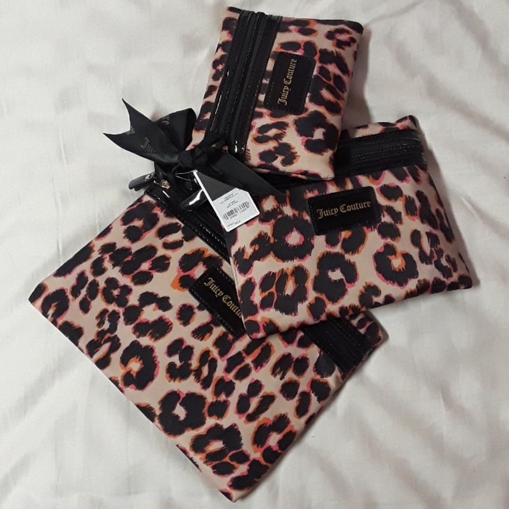 Juicy Couture Make Up Bags set of 3 NWT